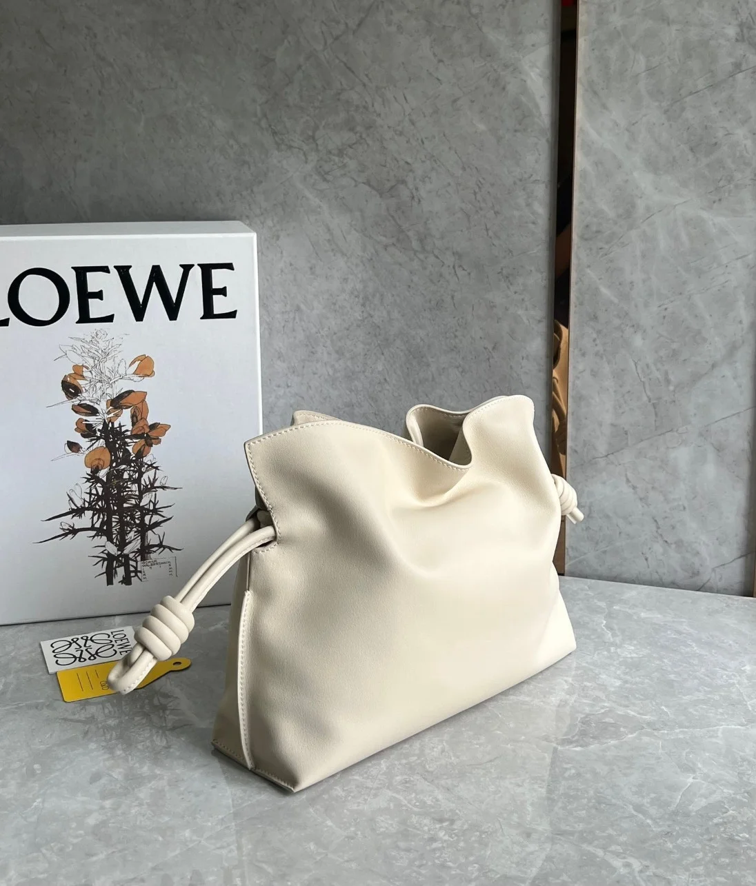 Loewe Flamenco Clutch Bag In Angora Calfskin product view 10