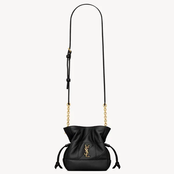 Saint Laurent Jamie Mini Shoulder Pouch in Black Lambskin product photo