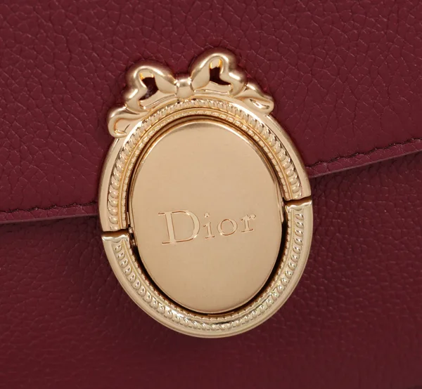 Medium Dior Médaillon Flap Bag — Burgundy product view 3