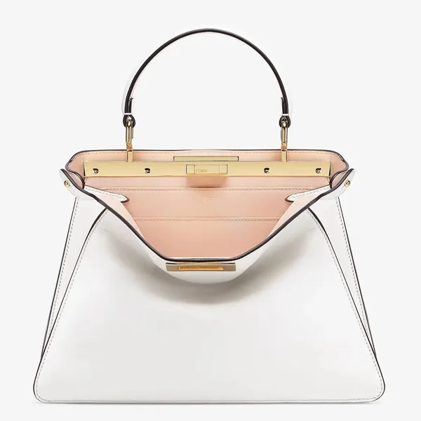 Fendi Peekaboo ISeeU Medium Bag In White Calfskin product photo