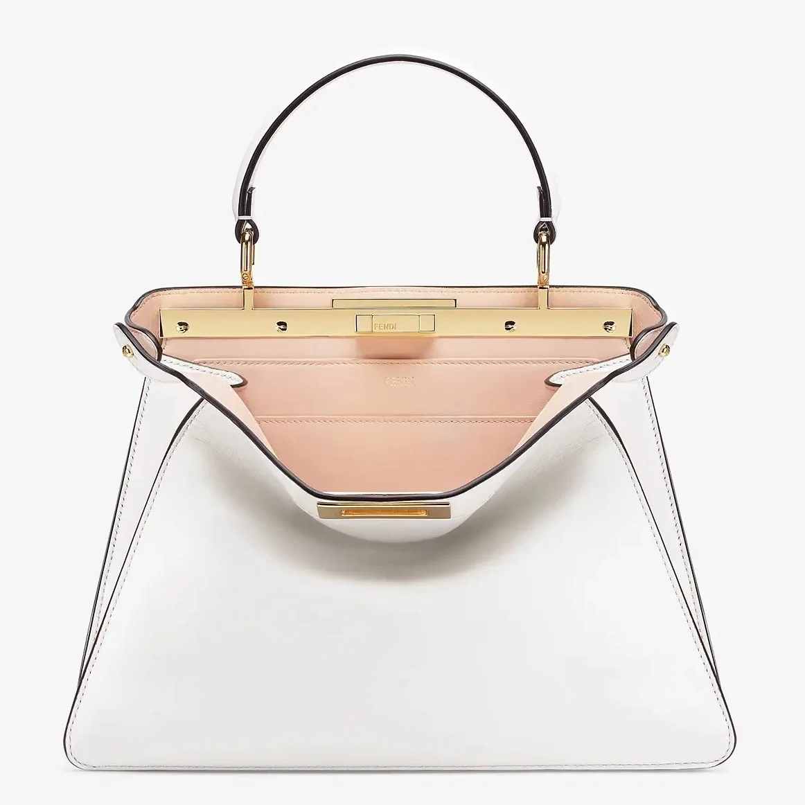 Fendi Peekaboo ISeeU Medium Bag In White Calfskin product view 1