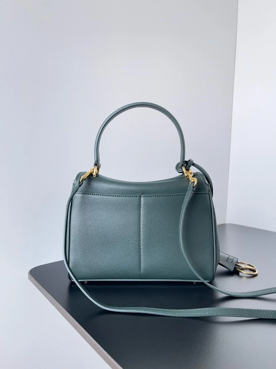 Balenciaga Rodeo Mini Bag in Dark Green Calfskin product view 6