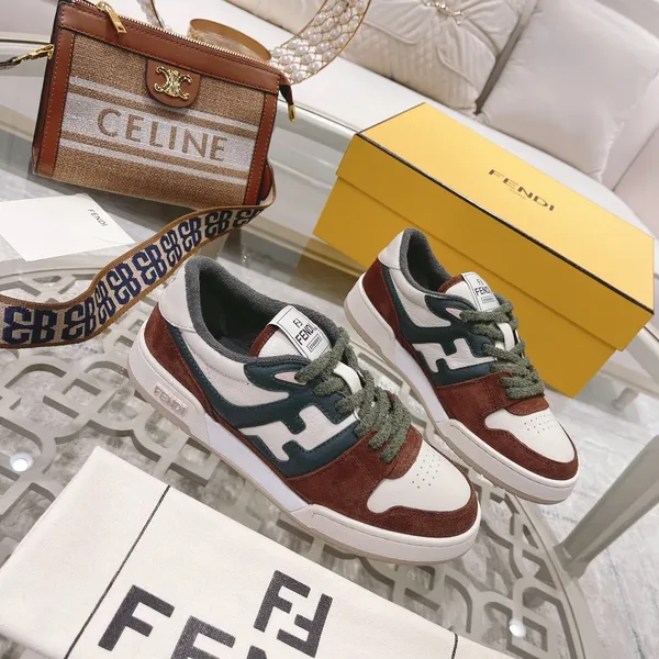 Fendi Match 2024 Sneakers White & Green product view 3