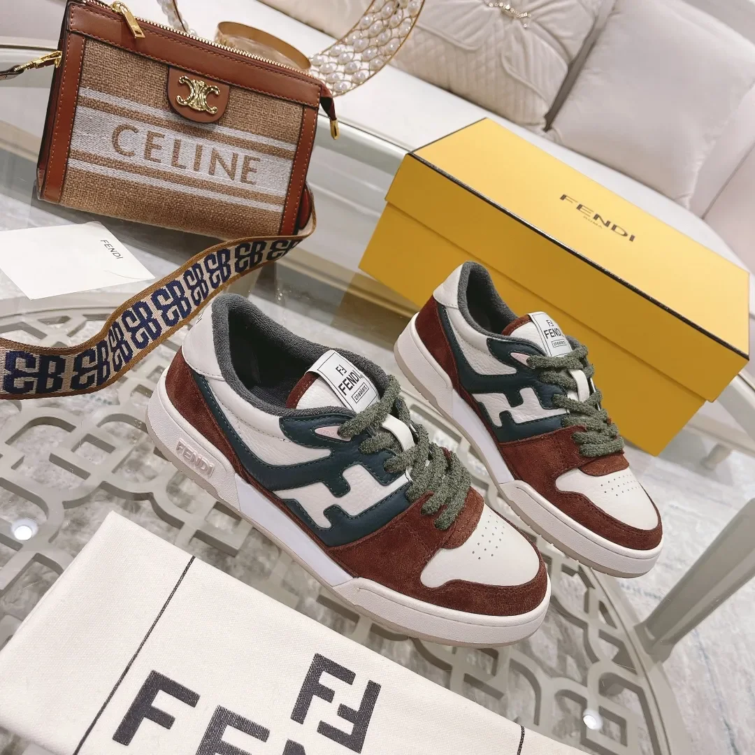Fendi Match 2024 Sneakers White & Green product view 3