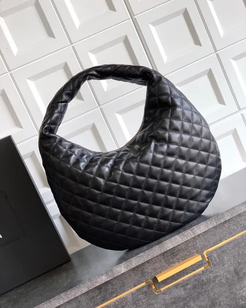 Saint Laurent Icare Hobo Bag in Black Quilted Nappa Leather product view 8