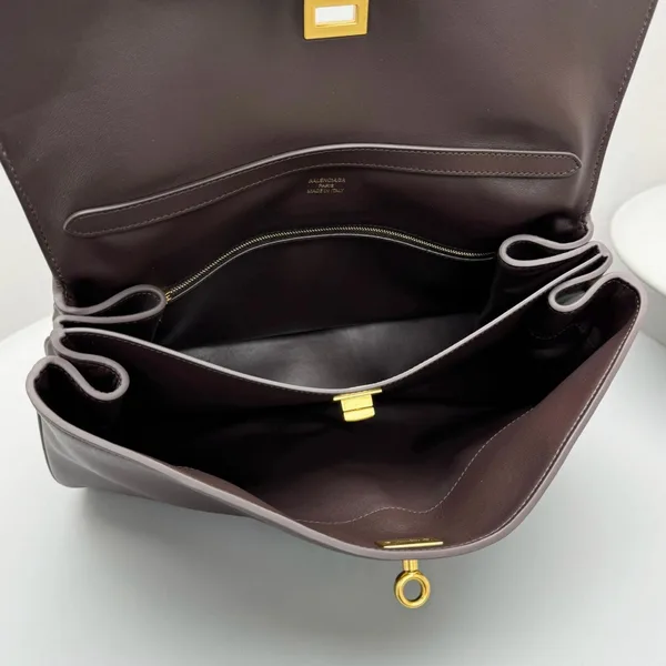 Balenciaga Rodeo Medium Bag in Chocolate Calfskin product view 6