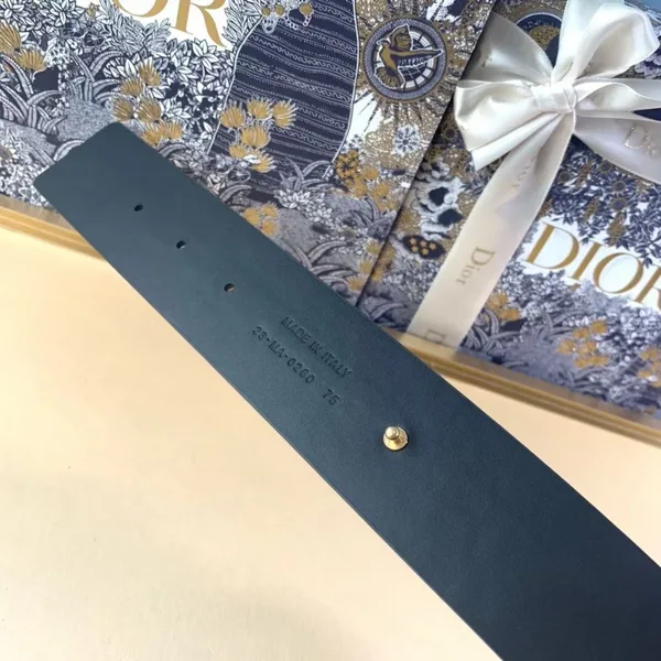 Dior 30 Montaigne 40MM Belt In Black Smooth Calfskin product view 7