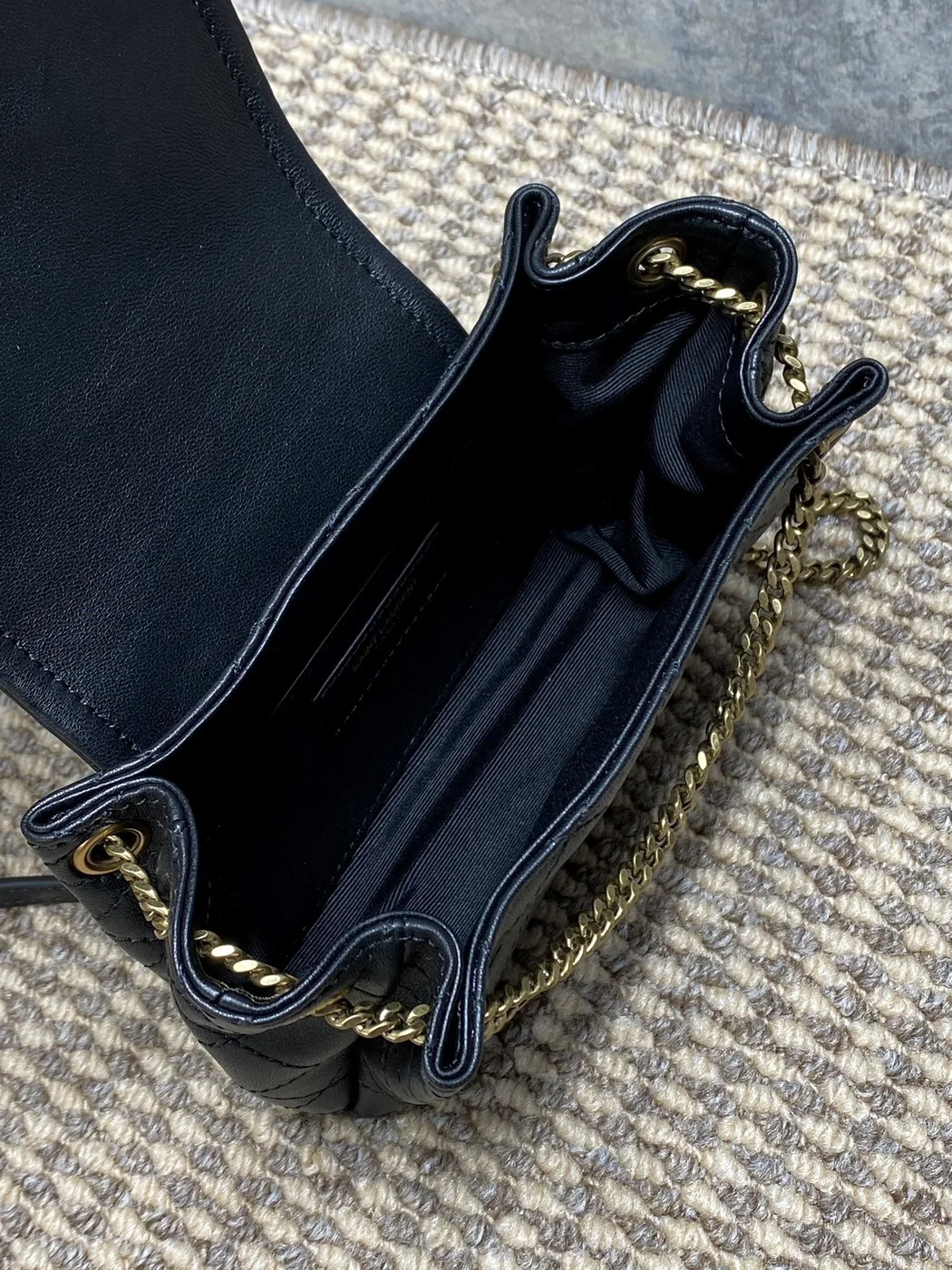 Saint Laurent Mini Nolita Bag — Black product view 9