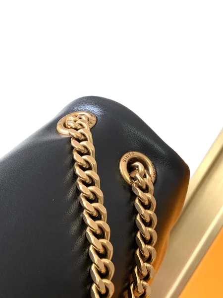 Saint Laurent Calypso Shoulder Bag In Black Lambskin product view 5