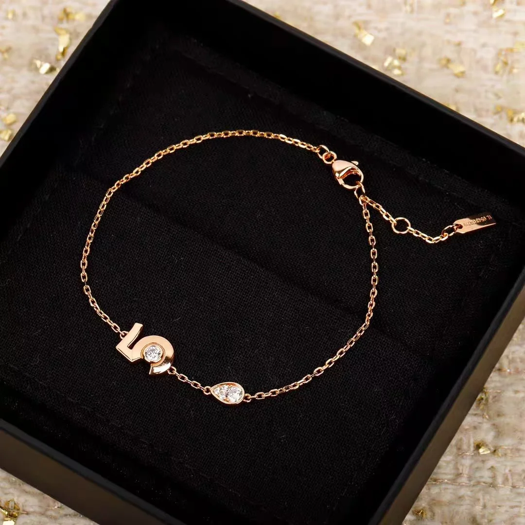Chanel No.5 Slim Chain Bracelet Rose-Tone product view 2