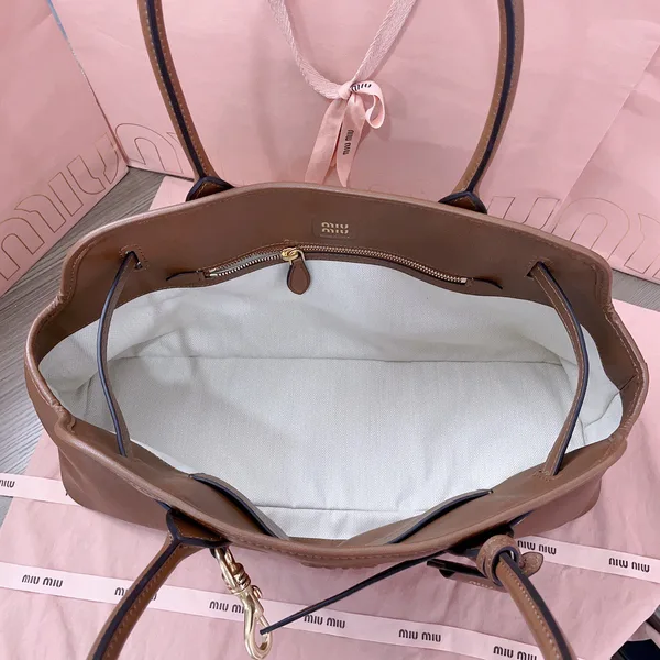 Miu Miu Aventure Leather Bag — Brown product view 8