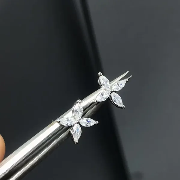 Tiffany & Co. Victoria Flower Stud Earrings Silver-Tone product photo