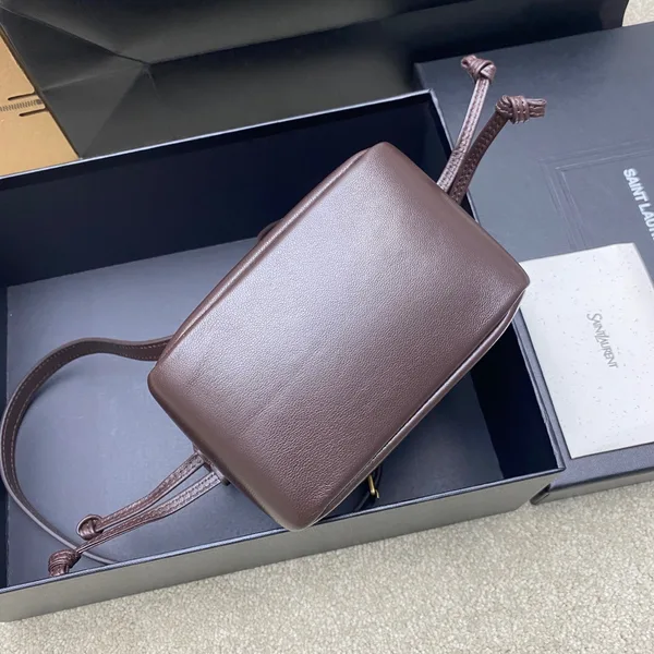 Saint Laurent Jamie Mini Shoulder Pouch — Dark Brown product view 4