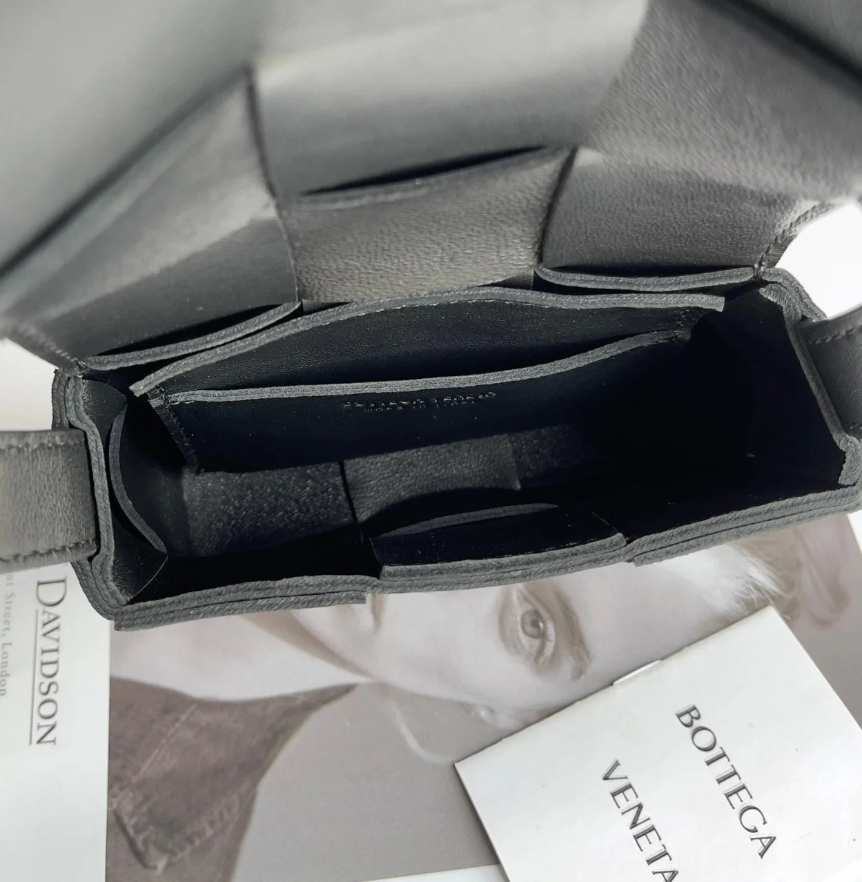 Bottega Veneta Candy Cassette Bag In Black Lambskin product view 9