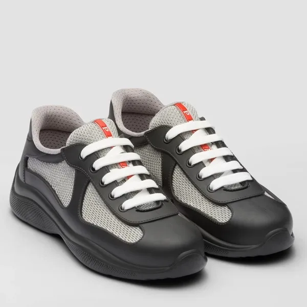 Prada America’s Cup Sneakers in Black Rubber and Bike Fabric product photo