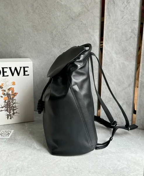 Loewe Flamenco Backpack in Black Supple Calfskin product view 8