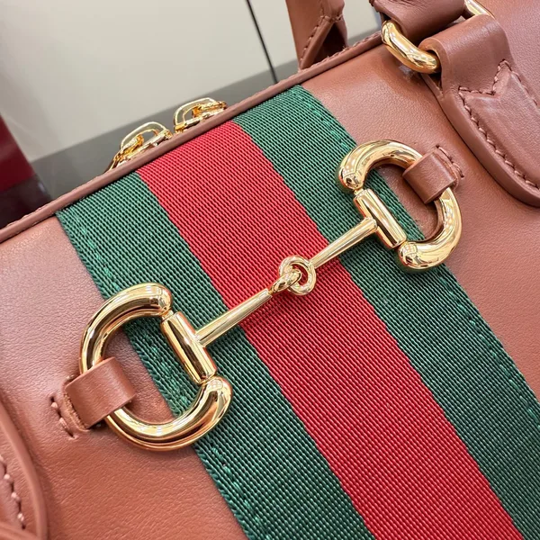 Gucci Borsetto Medium Boston Bag — Brown product view 5