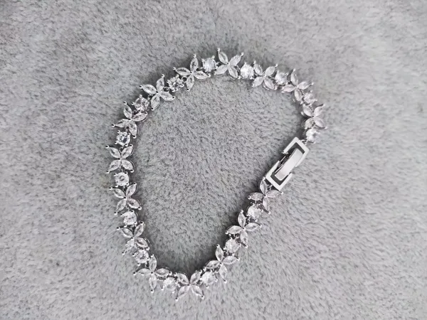 Tiffany & Co. Cluster Tennis Bracelet Silver-Tone product view 2