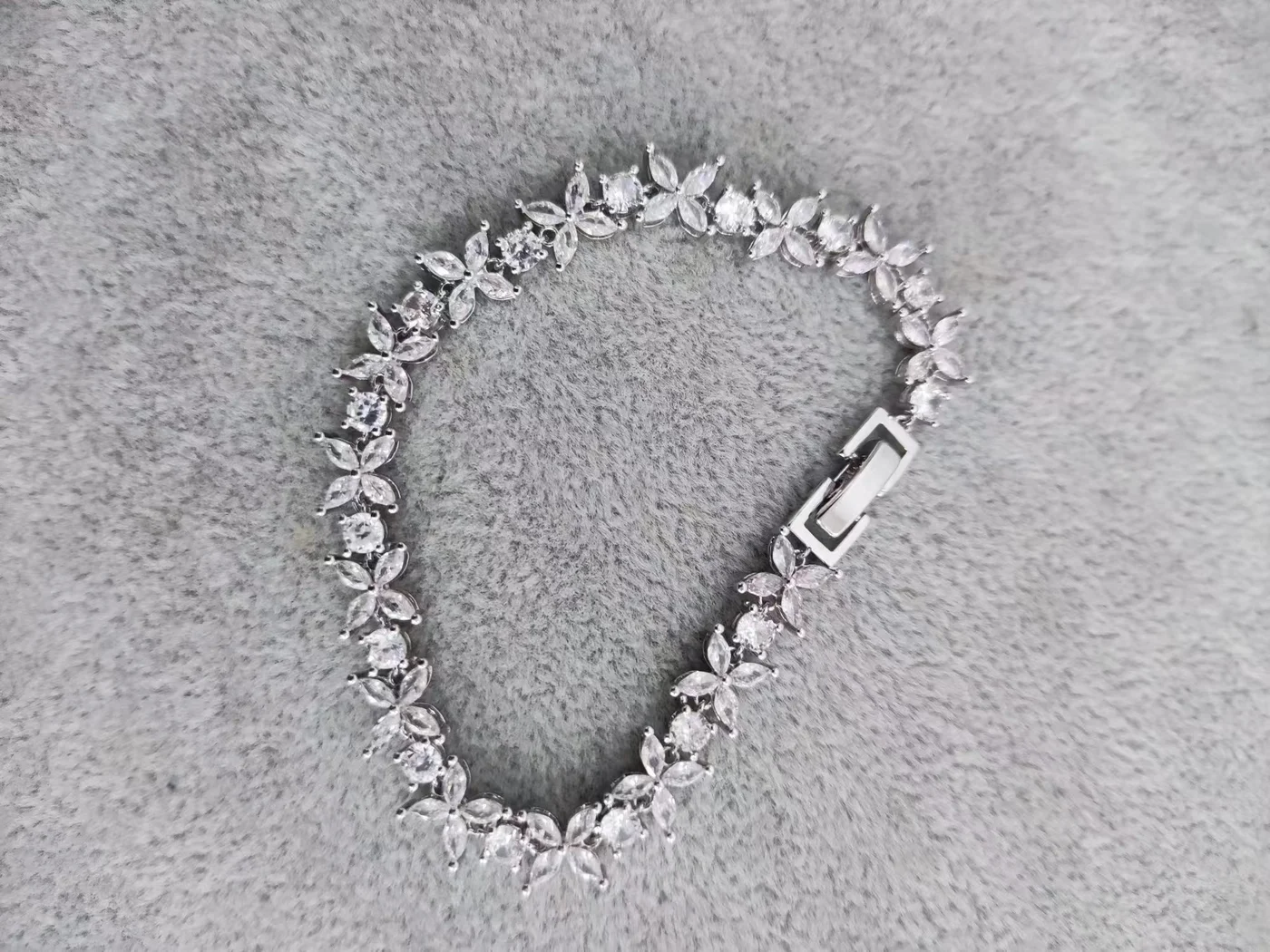 Tiffany & Co. Cluster Tennis Bracelet Silver-Tone product view 2
