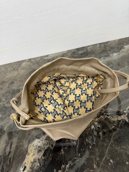 Celine Small Crystal Pouch — Taupe product view 9