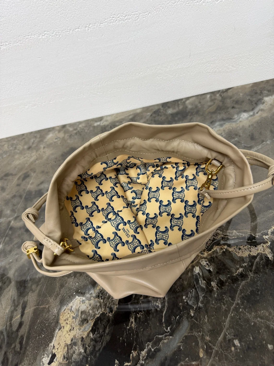 Celine Small Crystal Pouch — Taupe product view 9