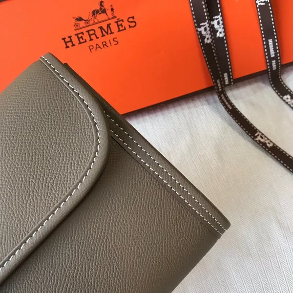 Hermes Jige Elan 29 Clutch Bag In Taupe Epsom Leather product view 6