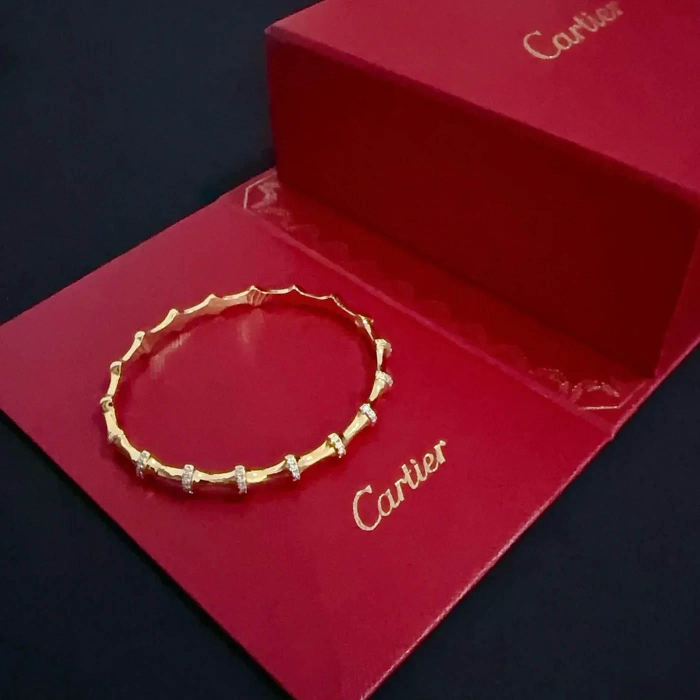 Cartier Gold-Tone Elongated-Link Chain Bracelet product view 9