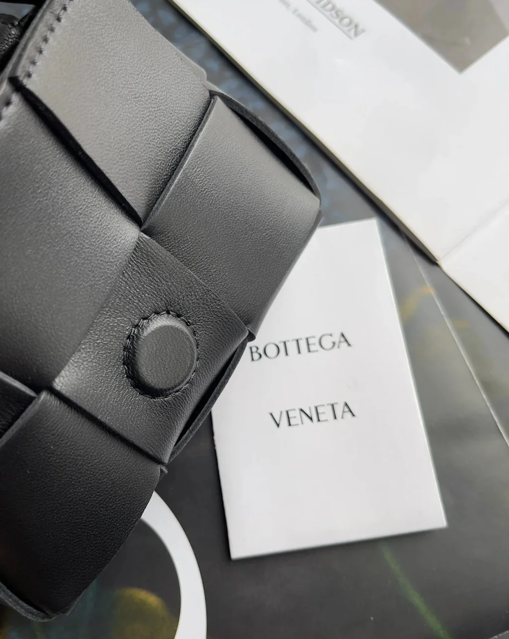 Bottega Veneta Candy Cassette Bag In Black Lambskin product view 2