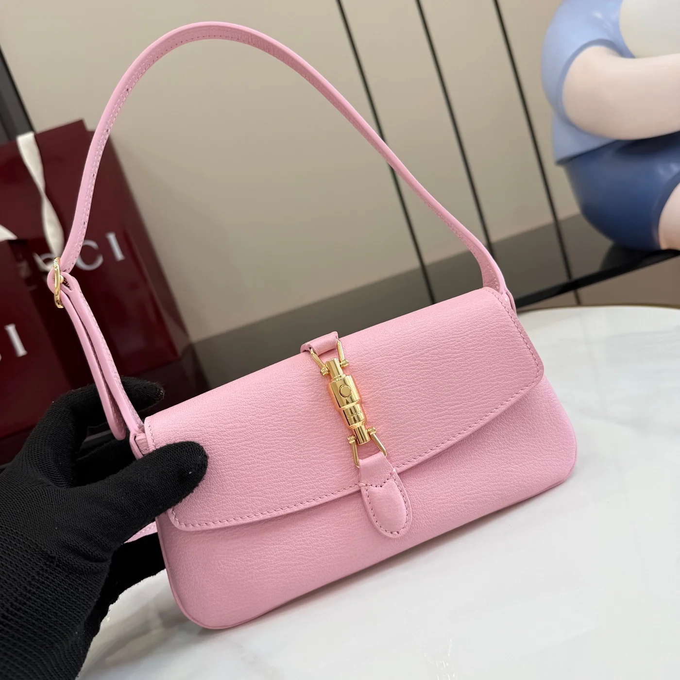 Gucci Jackie Small Shoulder Bag — Pink product view 5