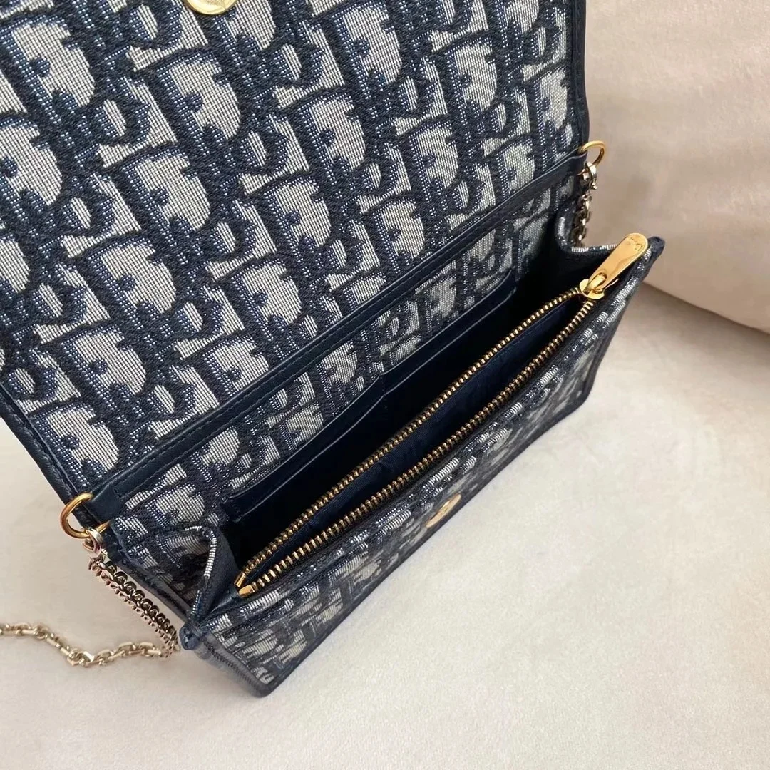 Dior 30 Montaigne 2 In 1 Belt Pouch In Blue Oblique Canvas product view 4