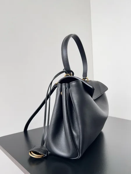 Balenciaga Rodeo Medium Bag in Black Calfskin product view 3