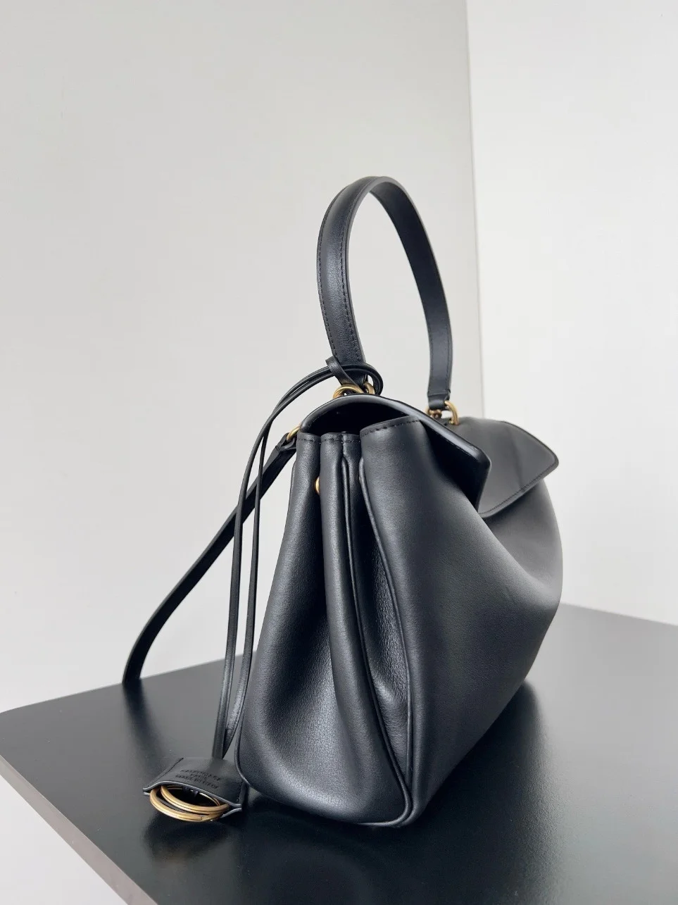 Balenciaga Rodeo Medium Bag in Black Calfskin product view 3