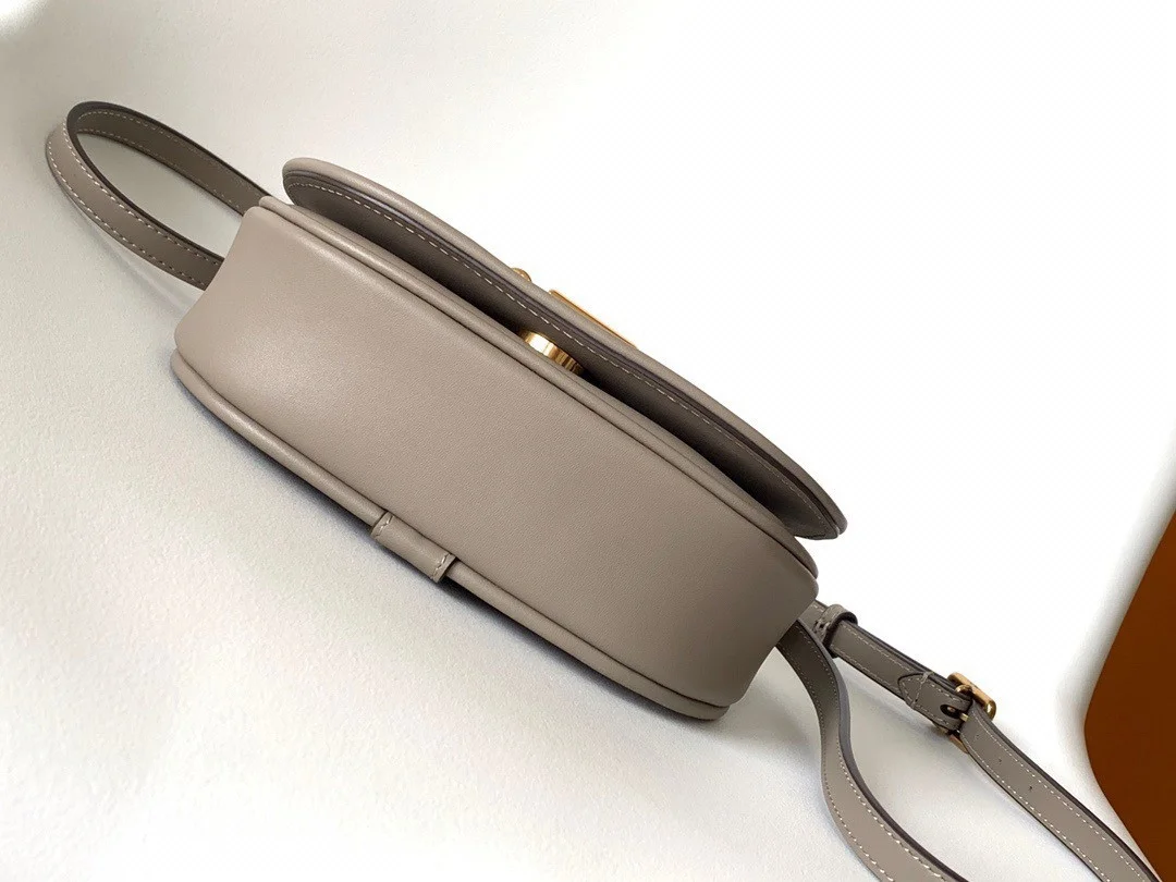 Fendi C’mon Small Bag in Grey Calfskin product view 5