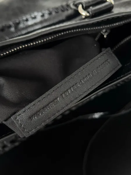 Balenciaga Le City Medium Bag in Black Arena Lambskin product view 4
