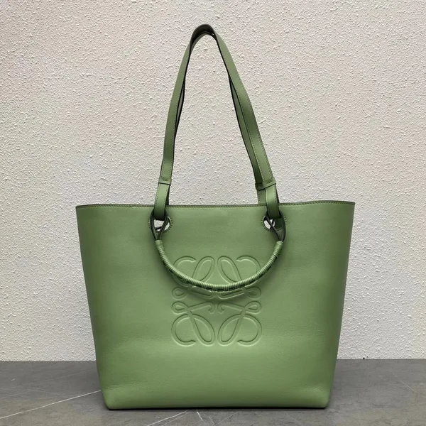 Loewe Anagram Medium Tote Bag In Rosemary Calfskin product view 6