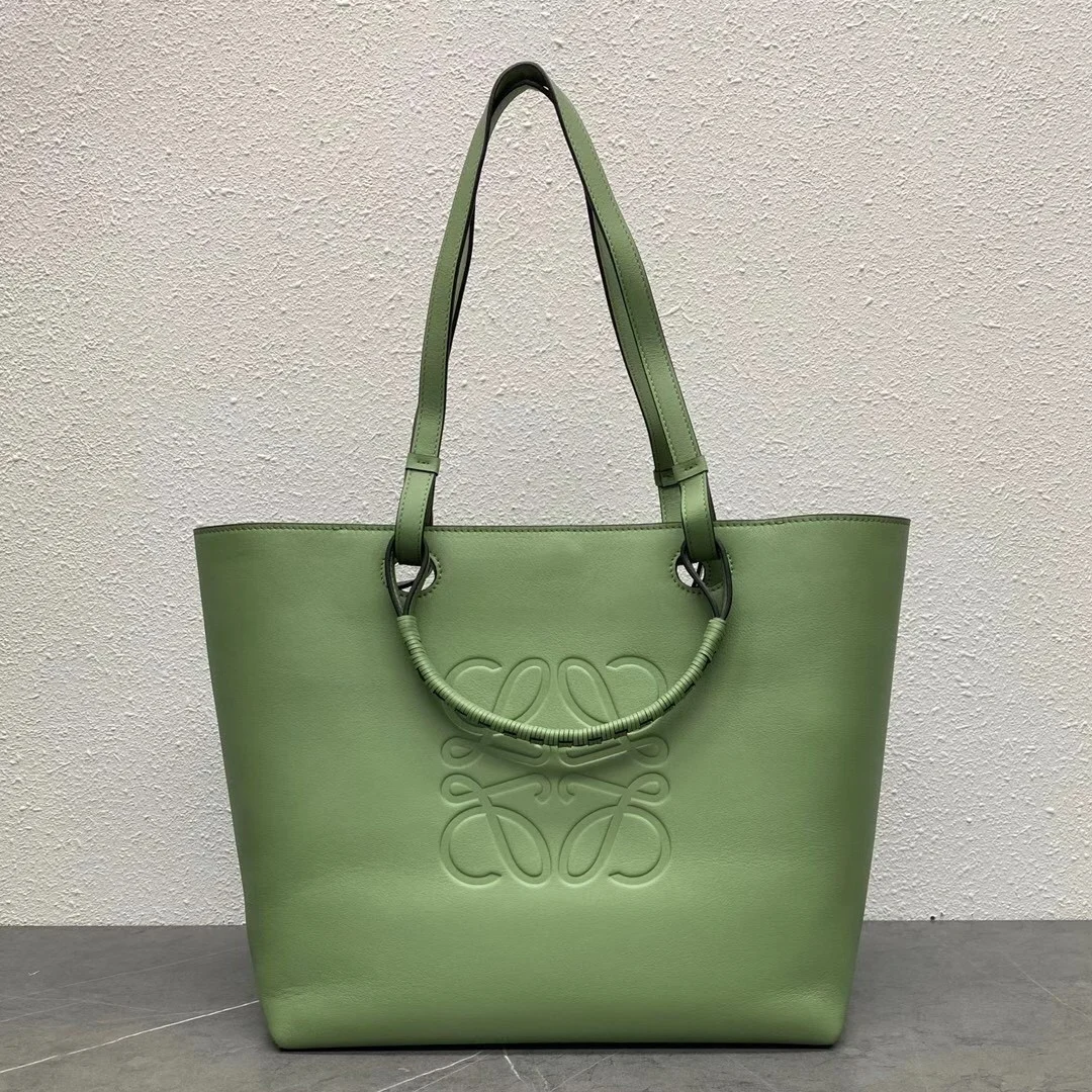 Loewe Anagram Medium Tote Bag In Rosemary Calfskin product view 6