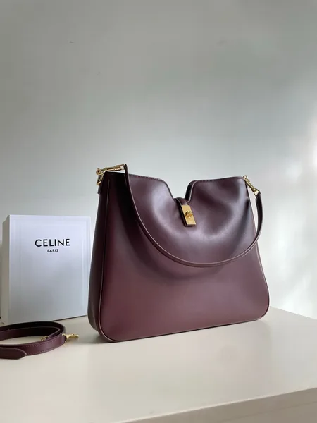 Celine Medium Camille 16 Soft Bag In Smooth Calfskin — Burgundy product view 2