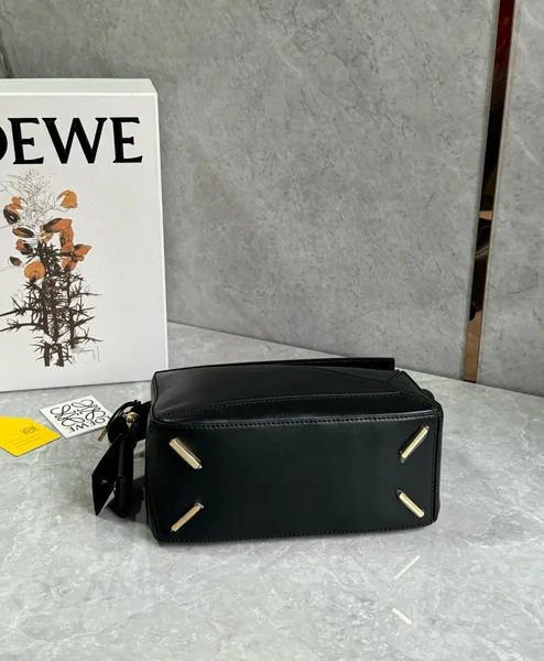 Loewe Featherlight Puzzle Small Bag in Black Nappa Lambskin product view 3