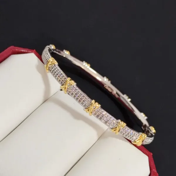 Cartier Two-Tone Beaded Bangle Bracelet product view 6