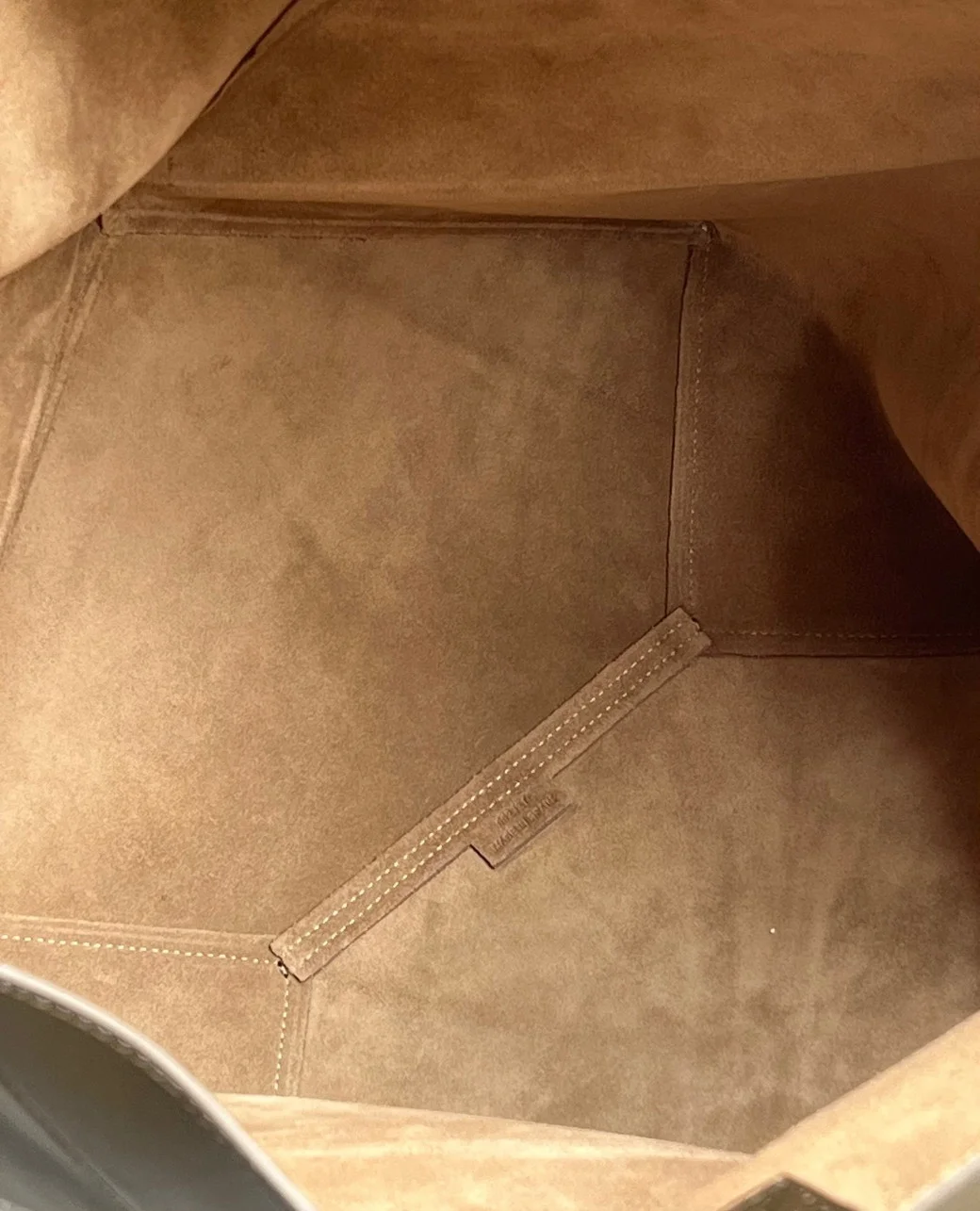 Loewe Large Puzzle Fold Tote Bag in Dark Green Calfskin product view 8