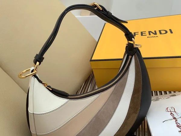 Fendi Fendigraphy Small Hobo Bag In Inlaying Leather product view 12