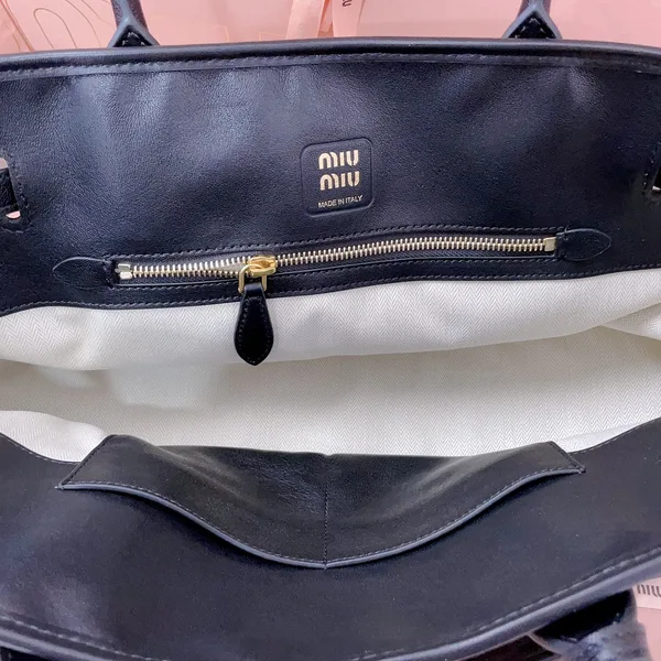 Miu Miu Aventure Leather Bag — Black product view 9