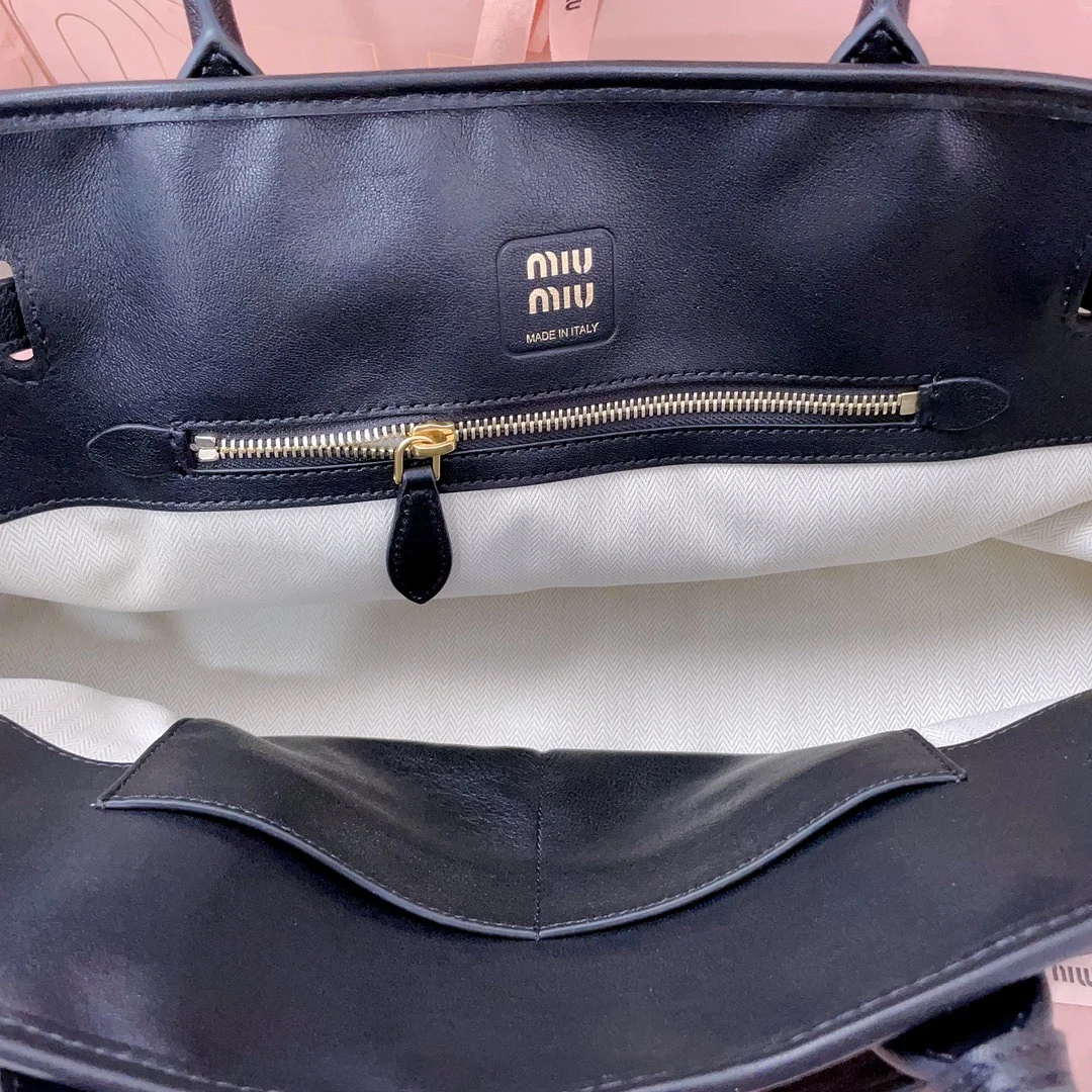 Miu Miu Aventure Leather Bag — Black product view 9