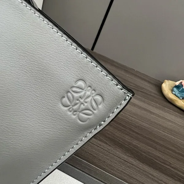 Loewe Anton Sling Bag in Grey Calfskin and Jacquard product view 2