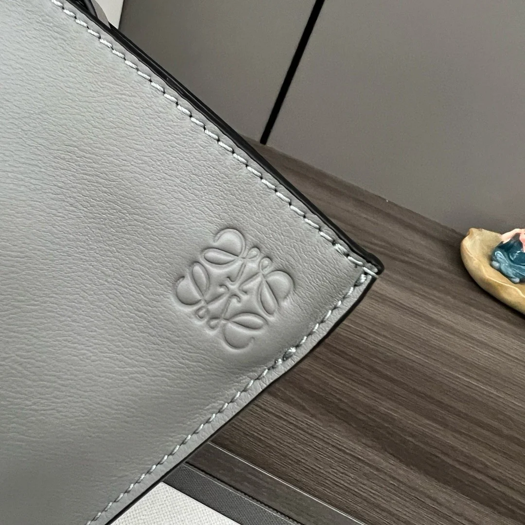 Loewe Anton Sling Bag in Grey Calfskin and Jacquard product view 2