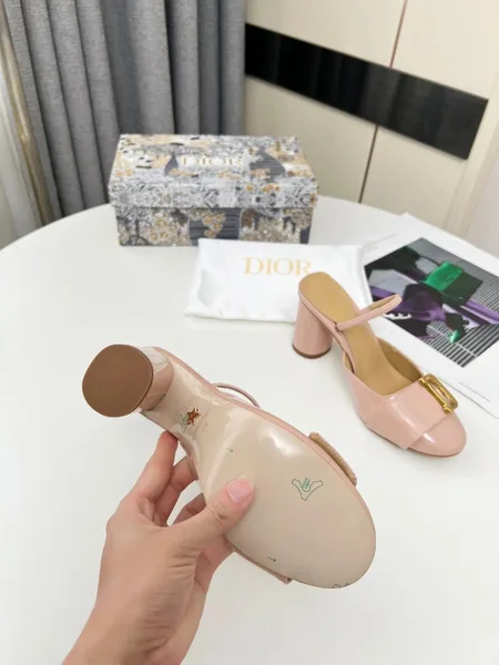 Dior C’est Slingback Pumps 80MM in Nude Patent Calfskin product view 7