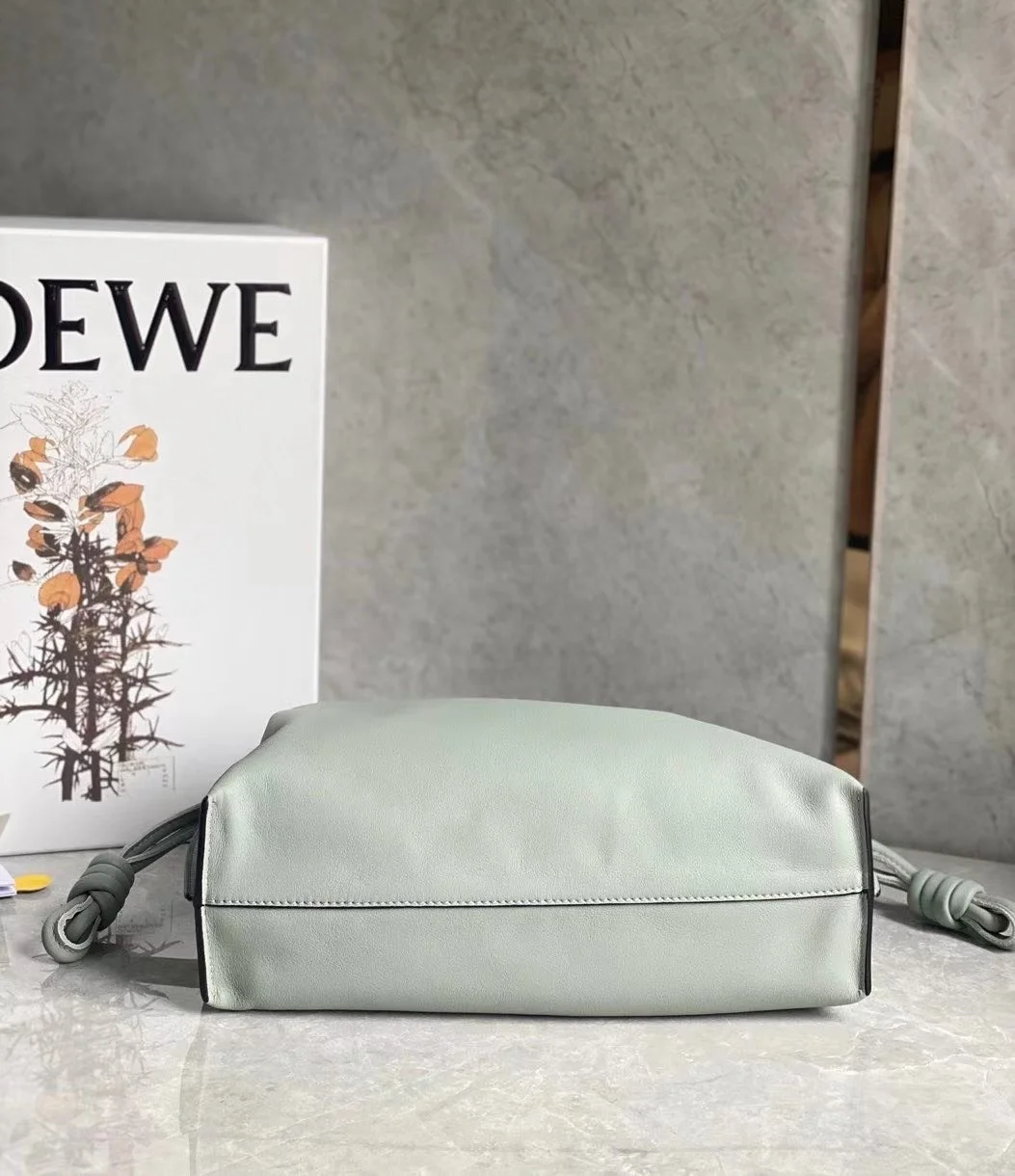 Loewe Flamenco Clutch Bag In Ash Grey Calfskin product view 7