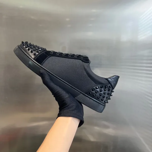 Christian Louboutin Vieira 2 Studded Sneakers Black product view 5