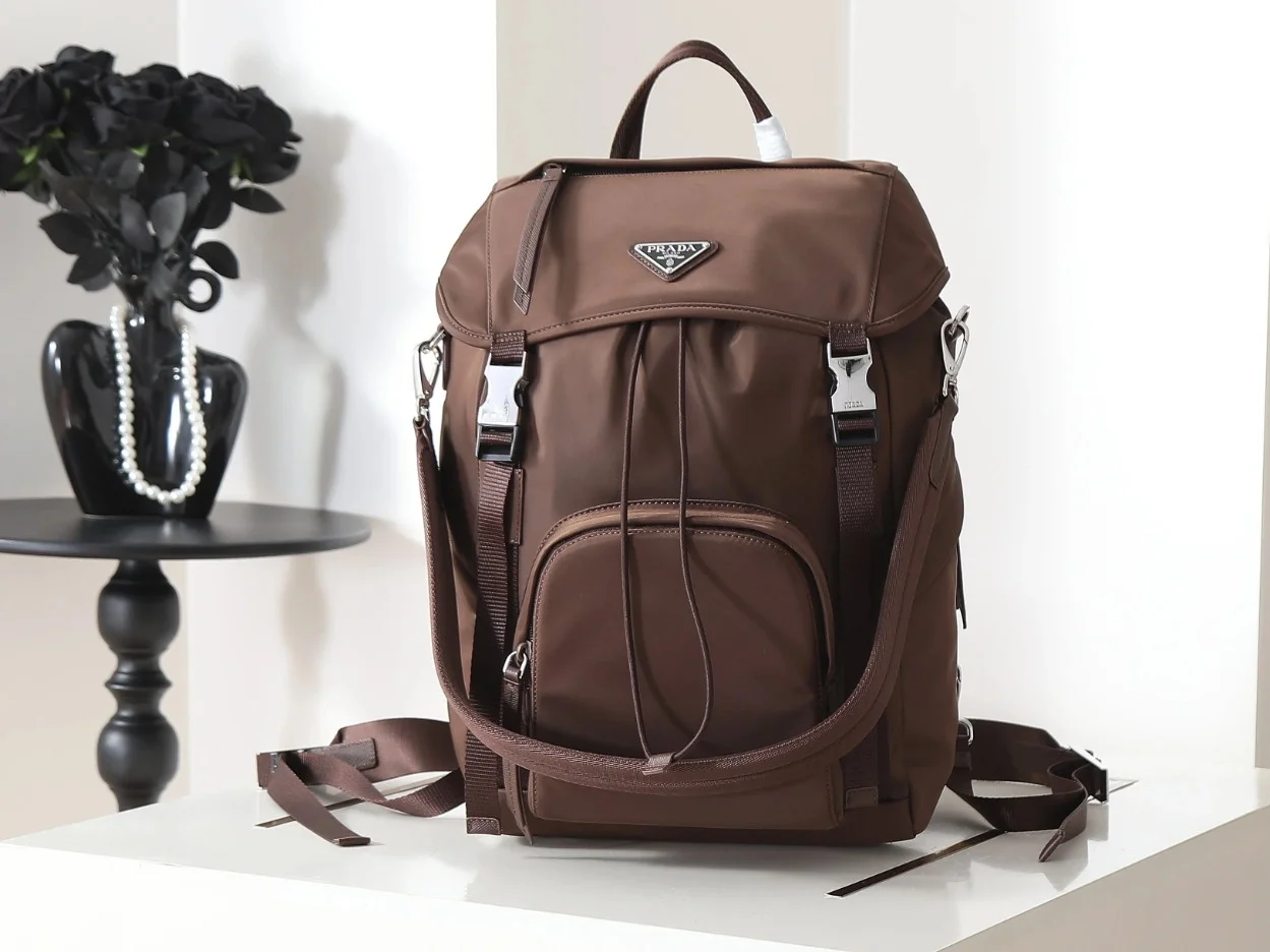 Prada Backpack in Sienna Re-Nylon product view 8