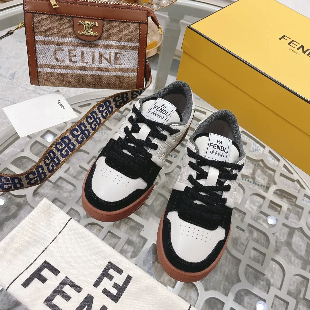 Fendi Match 2024 Sneakers White Black Style product view 3